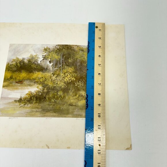 Mary Vincent Bertrand Boat‎ Print Signed Numbered Louisiana Artist - Picture 13 of 14